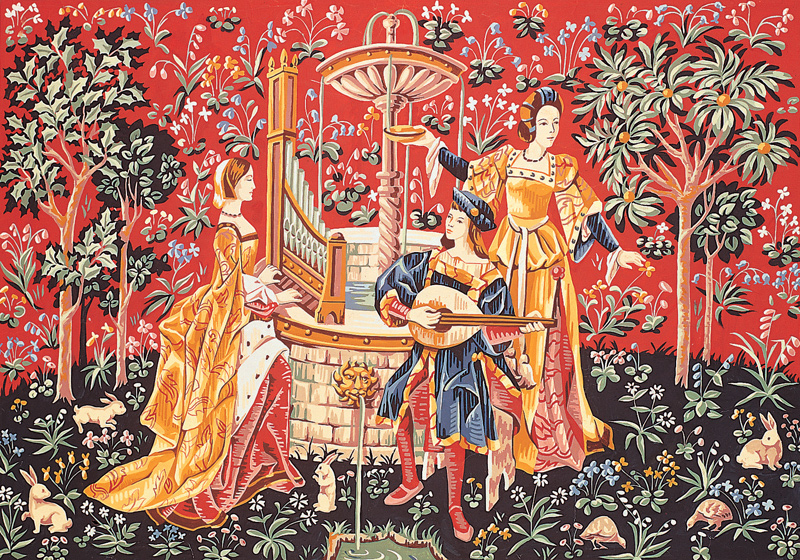 SEG # 933.09 Concert à la fontaine (XVe siècle)
